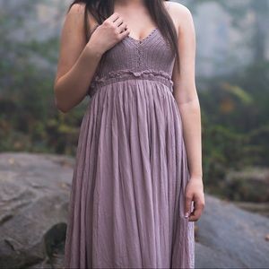 Backless Maxi crochet dress